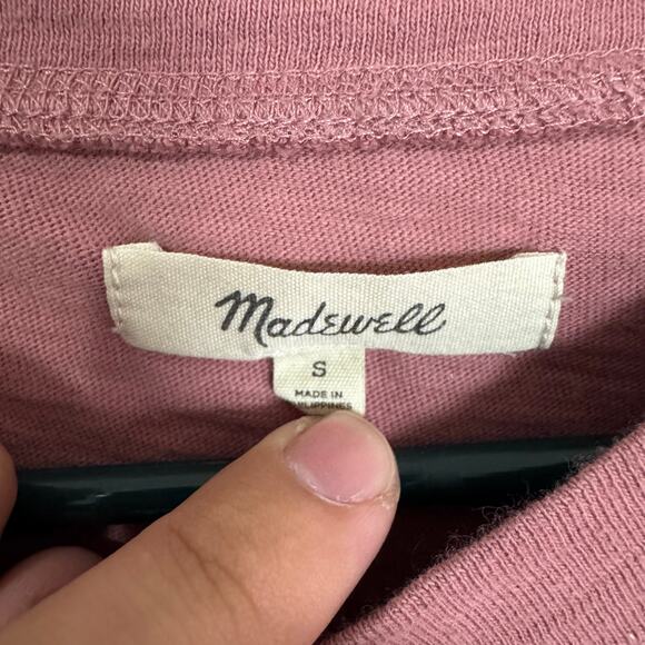Madewell Garment Dyed Henley Muscle Tee Tshirt US Women's S - Picture 4 of 6